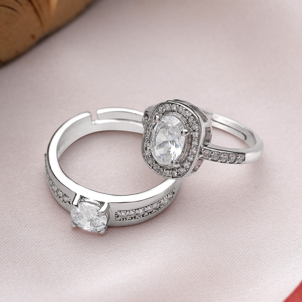 Silver Couple Rings Silver Ring for Couples on Anniversary