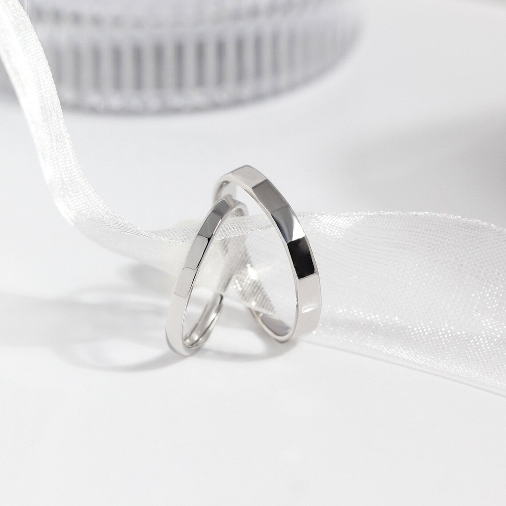 Silver Couple Rings Silver Gift for Anniversary
