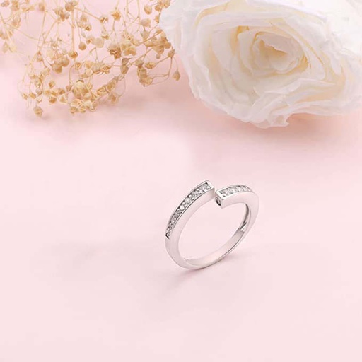 [ZR93] Silver Ring For Girls and Women Silver Ring
