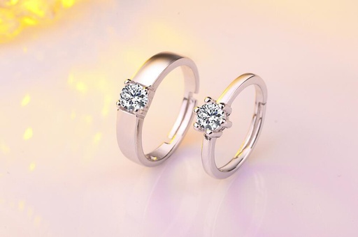 [ZCB48] Silver Couple Rings Silver Ring For Couple
