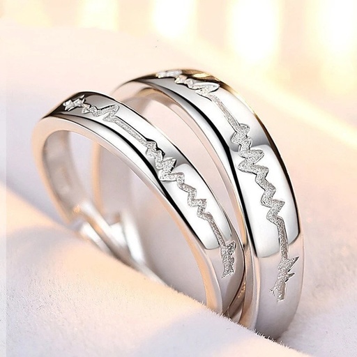 [ZCB49] Silver Couple Rings Silver Ring For Couple