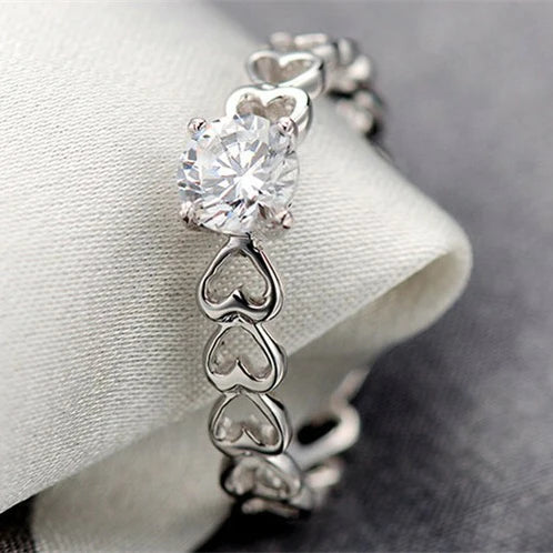 [ZR61] Silver Ring For Girls and Women Silver Ring