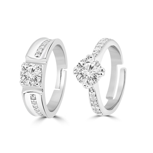 [ZCB91] Silver Couple Rings Silver Ring for couples on Anniversary