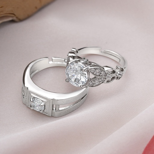 [ZCB81] Silver Couple Ring Silver Ring for Couples