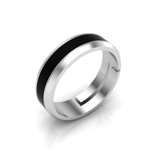 [ZMR35] Silver Ring For Men and Boys Plain Silver Ring