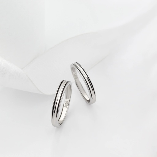 [ZCB77] Silver Couple Ring Silver Ring for Couples